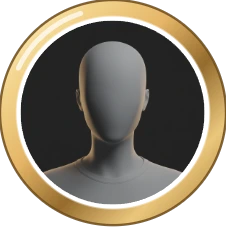 The gold profile ring around a profile picture