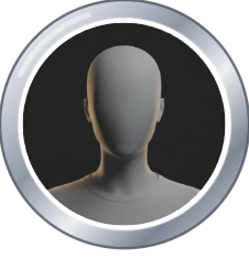 The silver profile ring around a profile picture